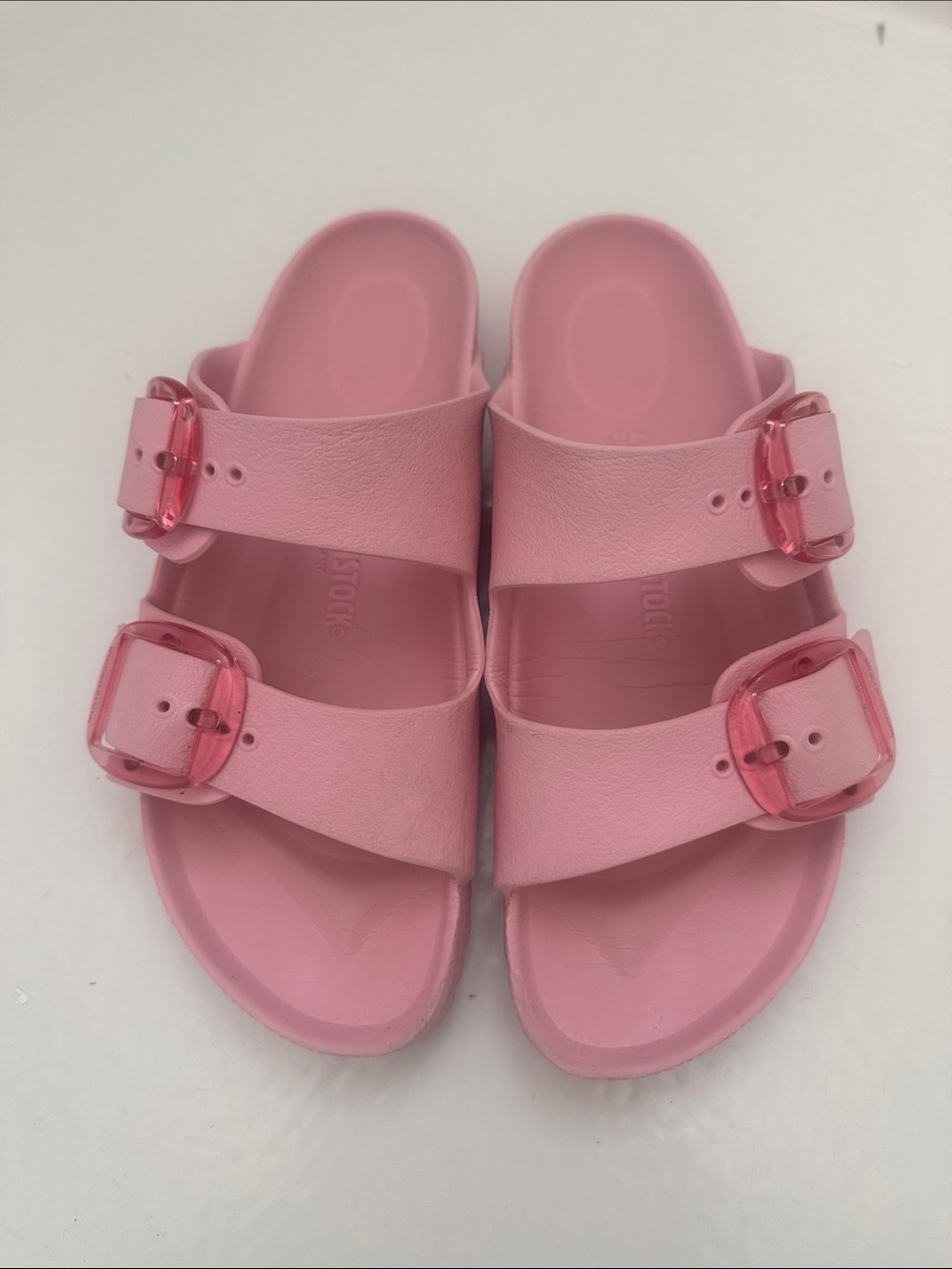Birkenstock Pink Two-Buckle slide